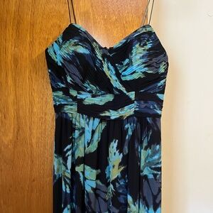 Banana Republic Monogram Silk Maxi Dress